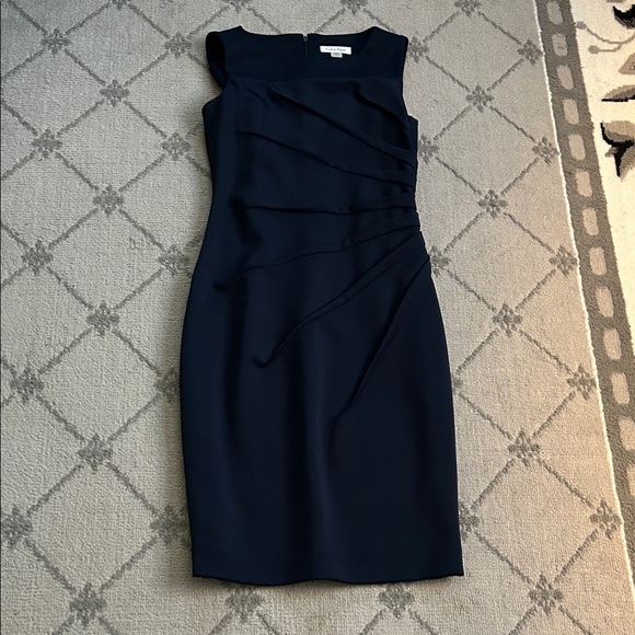 Calvin Klein Dresses & Skirts - Calvin Klein Navy Blue Midi Cocktail Sheath Dress